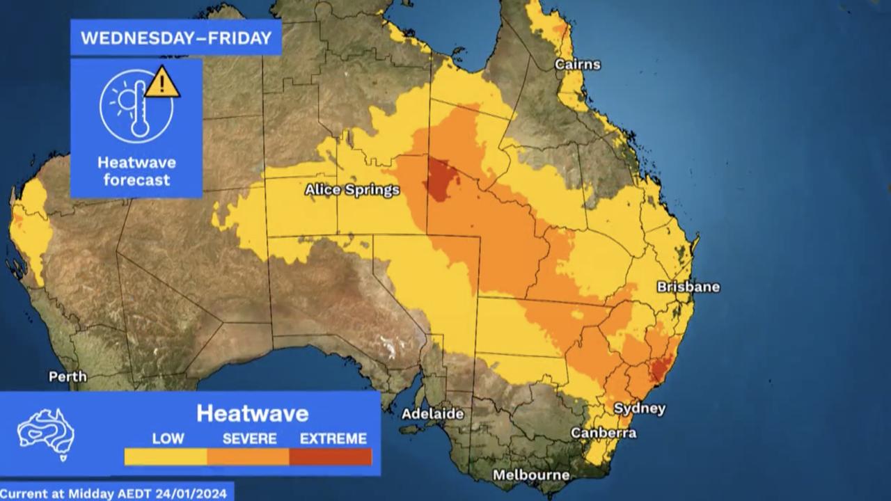 Australia Day weather ‘Dangerous’ heatwave to push highs to 50C news