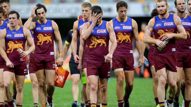 Brisbane is struggling both on and off the field. Picture: Darren England