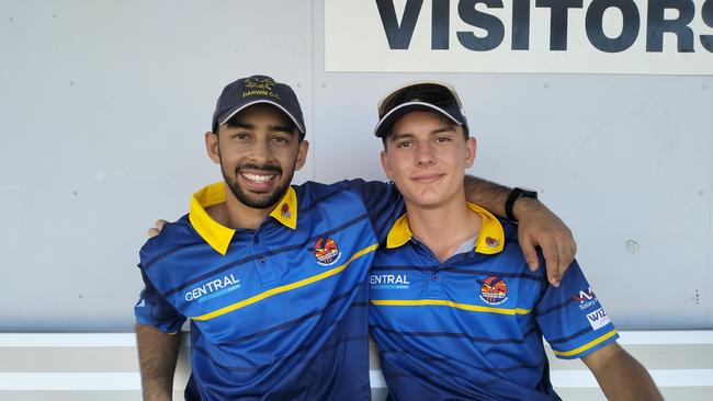 Dhruv Kant and Tom Menzies combined for a big partnership against Tracy Village. Picture: Ian Butterworth.