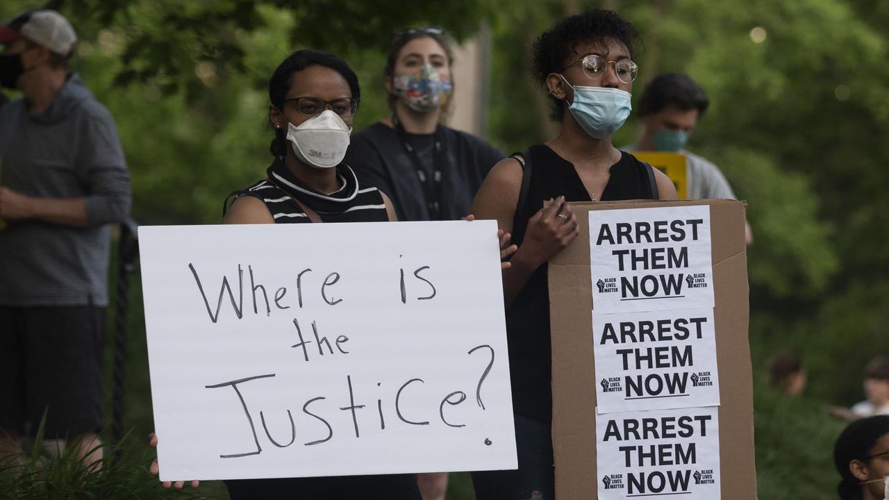 George Floyd’s death has sparked protests in several cities across the US. Picture: Stephen Maturen/Getty Images/AFP