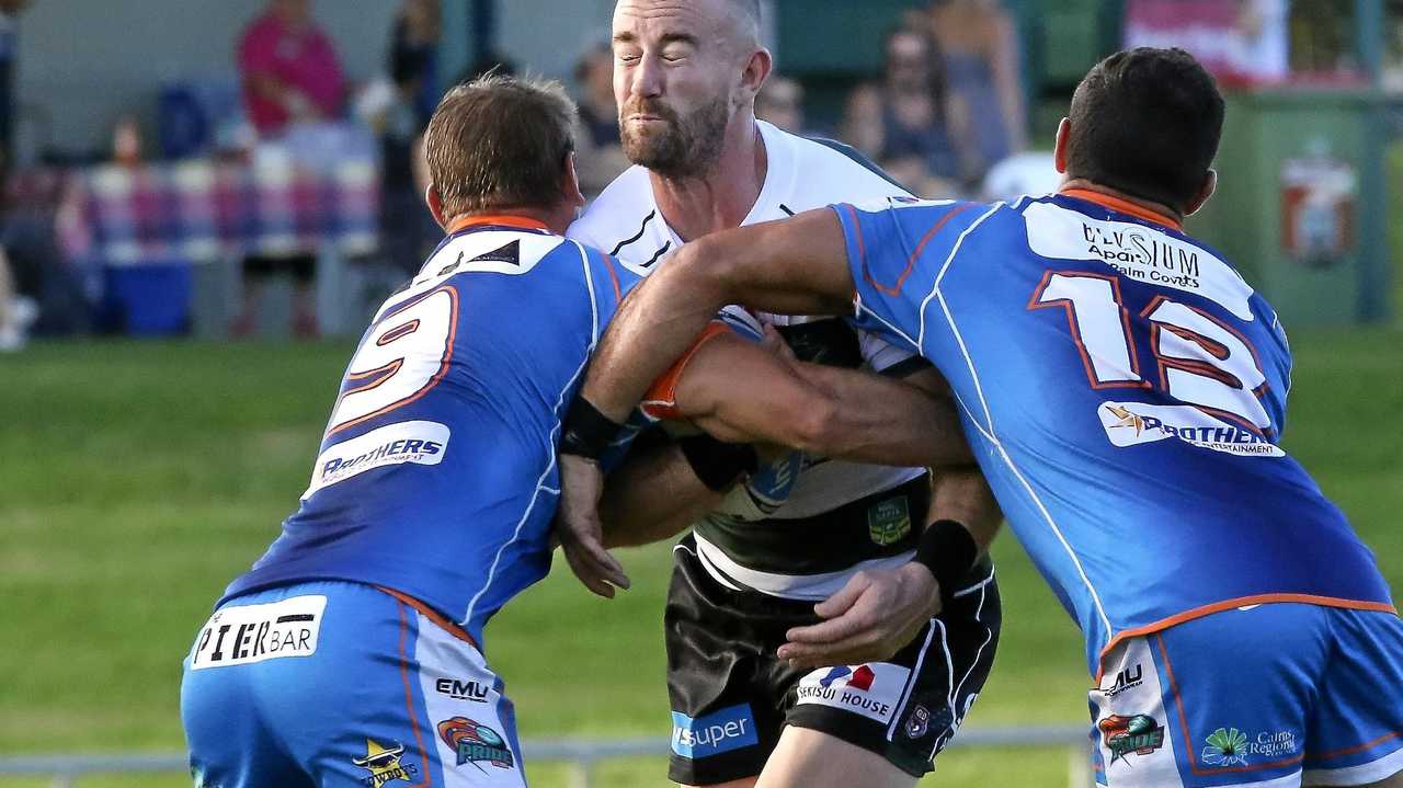 Ipswich Jets player Ben Shea will need another powerful display to help his team beat the Redcliffe Dolphins on Saturday. Picture: Franca Tigani