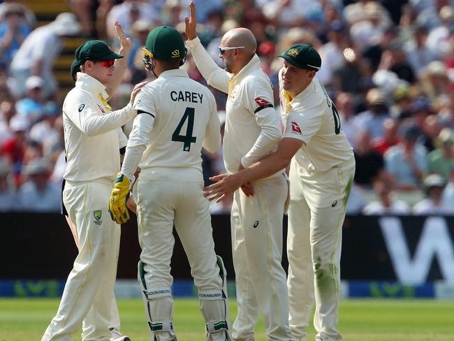 Aussie bowlers were introduced to the new normal of Bazball. Picture: AFP Images