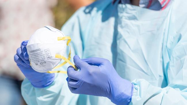 RDH medical workers are being asked to wear a mask while on shift in an effort to reduce any potential risk of the spread of COVID-19. Picture: Che Chorley