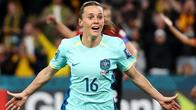 Hayley Raso starred in the Matildas’ 4-0 win over Canada. Picture: Mark Stewart