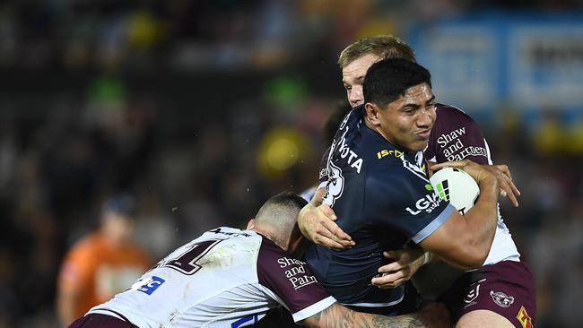 Jason Taumalolo was once again enormous for the Cowboys. Picture: Ian Hitchcock