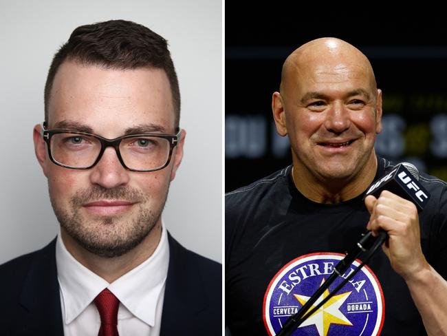 UFC President Dana White called Sydney Morning Herald editor Bevan Shields “the biggest wimp on planet Earth.”