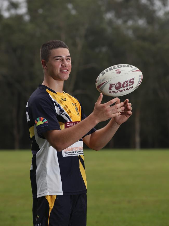 Coombabah’s Lewis Symonds. Picture Glenn Hampson.