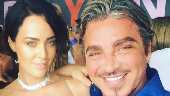 Sarah Budge and John Ibrahim in happier times. Picture: Instagram