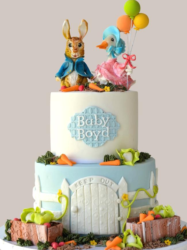 A Peter Rabbit cake made by Jodi Dillon from East Coast Cake Co. Photo: Jodi Dillon