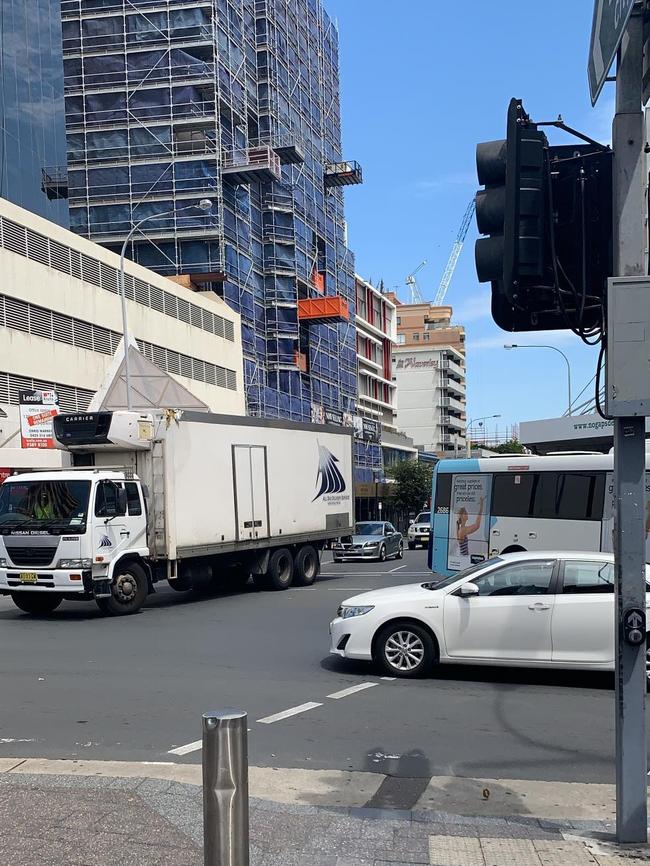 Traffic lights have blacked out in the area.