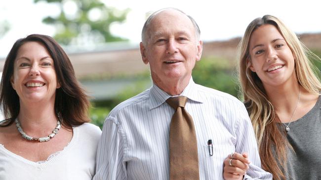 Three generations of the Weis family, Les, daughter Julie (white shirt) and granddaughter Lucy.