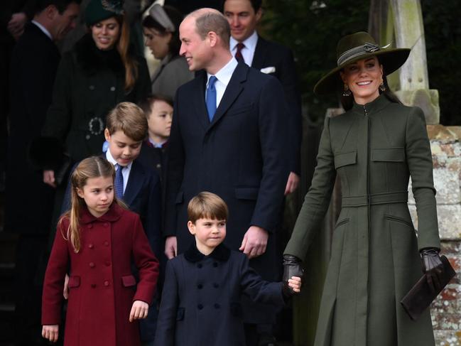 Prince George, on left, will play a major role in the coronation. Picture: AFP