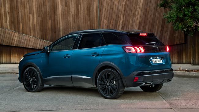 The model year 2021 Peugeot 3008 GT Sport.