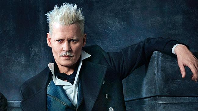 Wacky makeup, strange accent: Johnny Depp as Gellert Grindelwald from Fantastic Beasts. Picture: Warner Bros