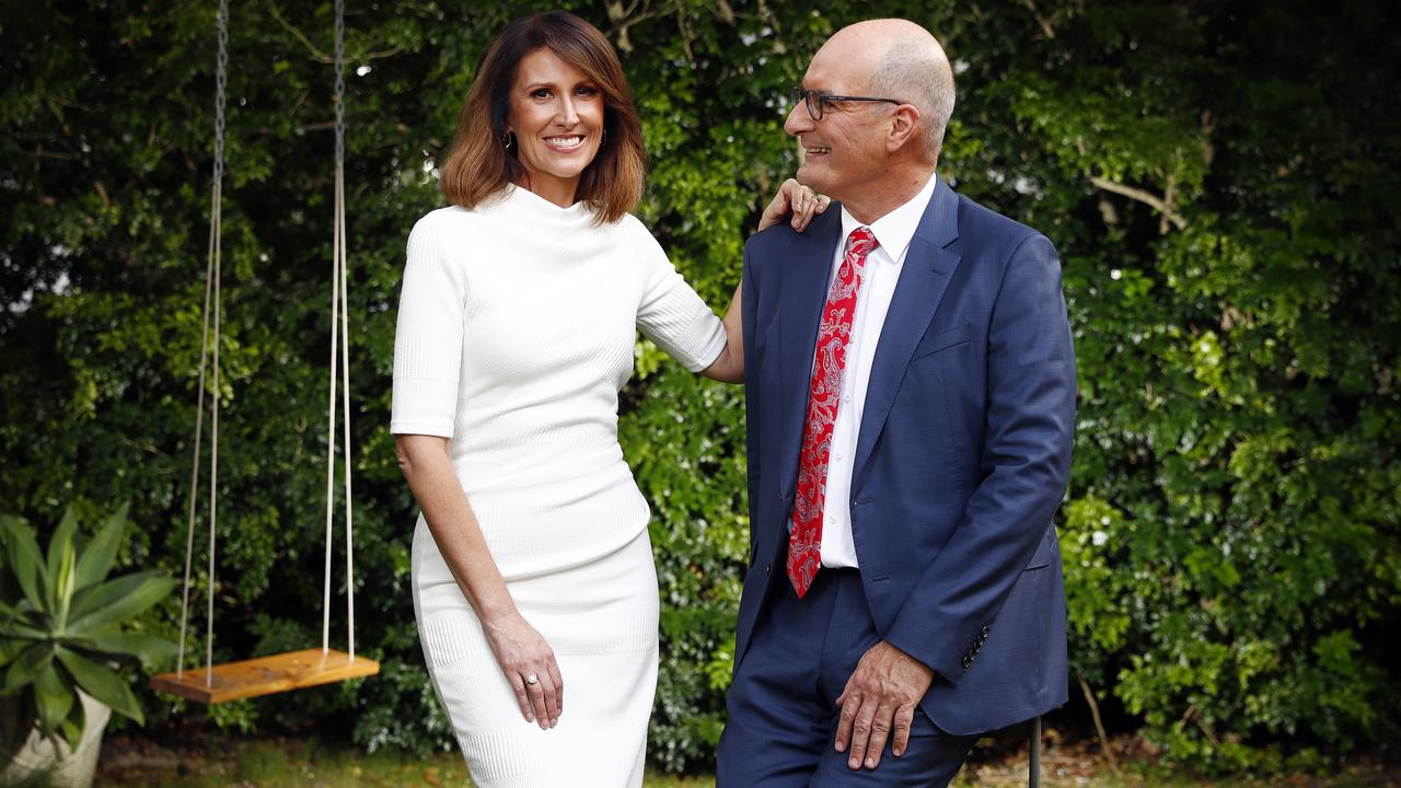 Natalie Barr with Sunrise co-host David "Kochie" Koch (right). Picture: Sam Ruttyn