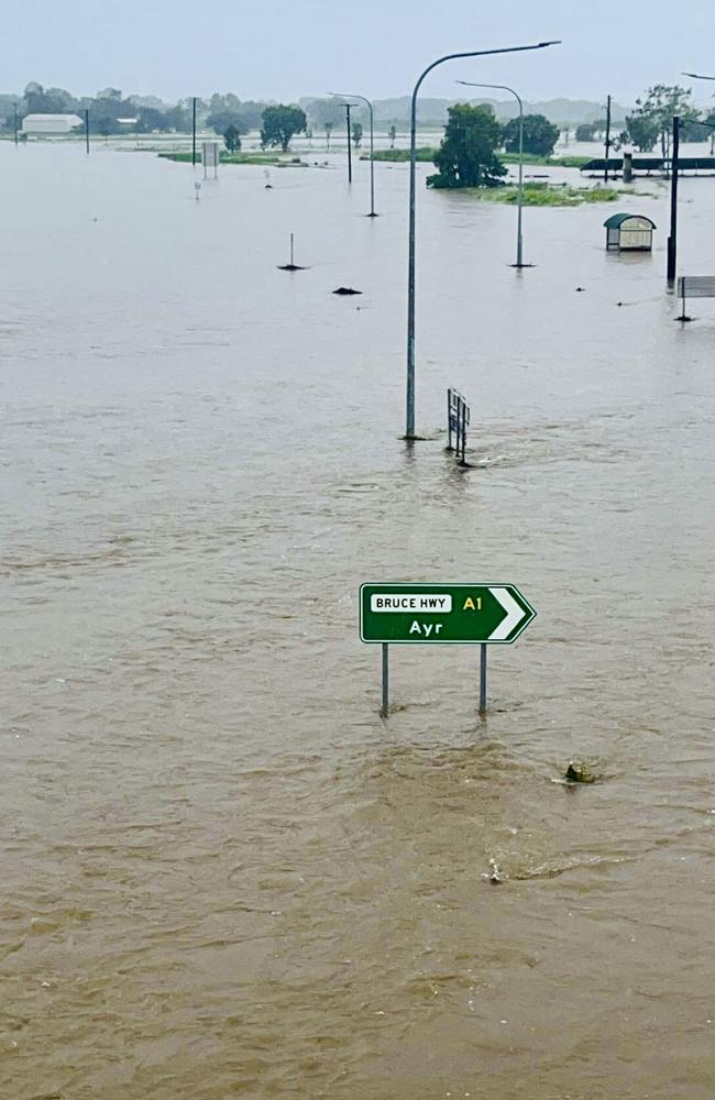 Upper Haughton Rd underpass near Giru impacted by flooding on Monday. Picture: Johnny B.