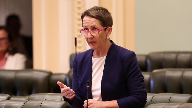 Minister Di Farmer, Question Time, Parliament House, Brisbane. Photographer: Liam Kidston