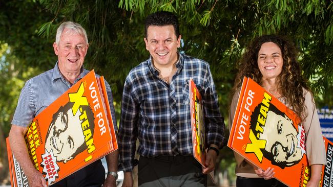 Connie Bonaros and John Darley ran for the Upper House on the Nick Xenophon Group ticket in 2014. Picture Tom Huntley