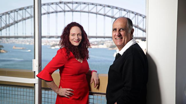 Building supervisor Steve Valvis and resident Fleur Dickinson at Blues Point tower. Adam Yip/ Manly Daily