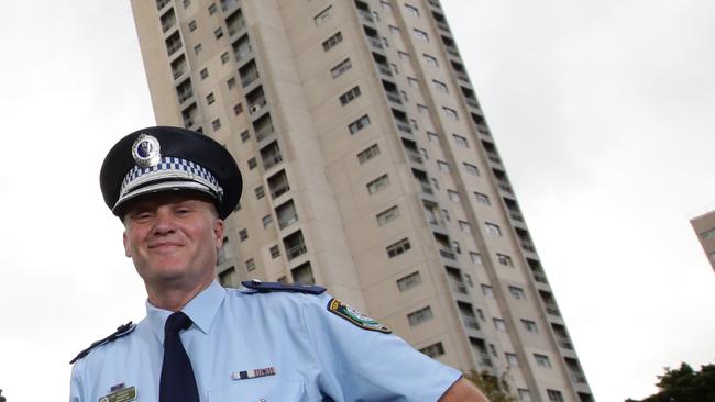 Luke Freudenstein, Local Area Commander outside the Matavai and Turanga buildings. Picture: Jonathan Ng