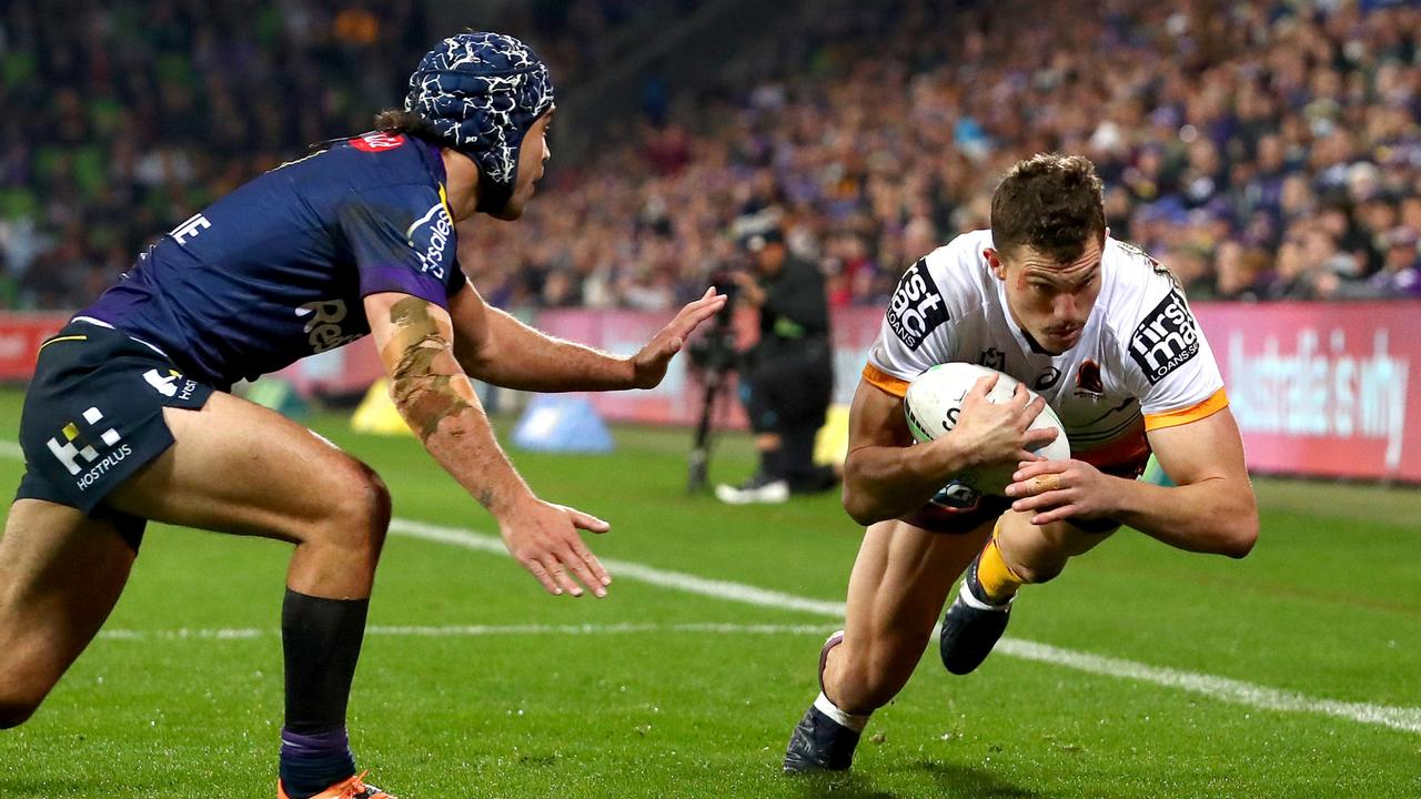 Corey Oates continued his good form, notching another try. Picture: Kelly Defina/Getty Images
