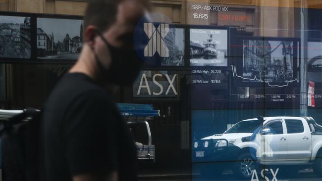 SYDNEY, AUSTRALIA - MARCH 01 2022 - Newswire Photos:  A view of the ASX in the Sydney CBD as the impact of Russia's invasion of Ukraine is felt across the world economy. Picture: NCA Newswire/ Gaye Gerard