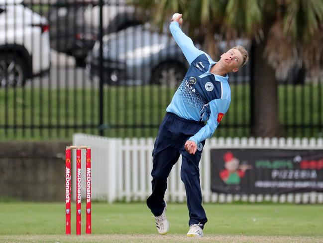 Skipper Blake Noorbergen can do it all with bat, ball and gloves. Photo by Jeremy Ng/Newscorp Australia