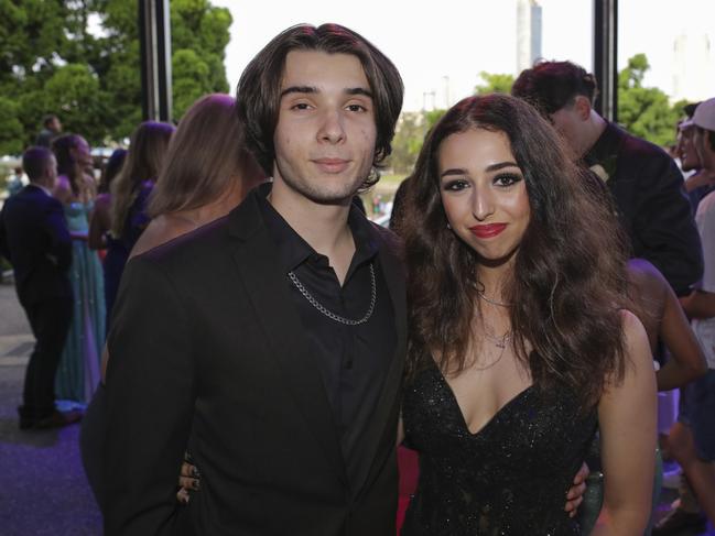 Nicholas D'Addato and Rosa Ellis at the Coomera Anglican College Formal at HOTA. Picture: Marcelo Lang.