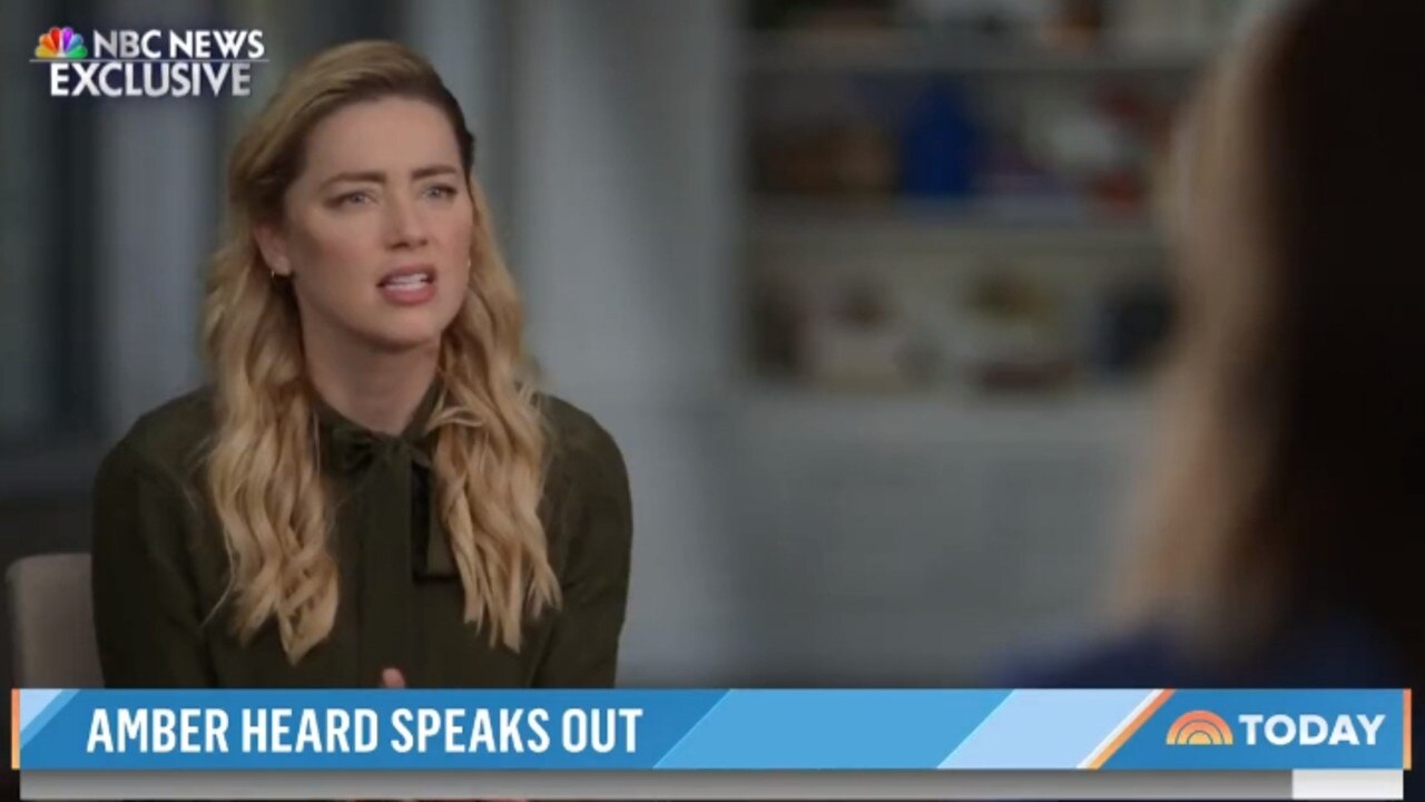 Amber Heard is set to speak out in an upcoming interview on NBC's Today Show. Picture: Supplied.