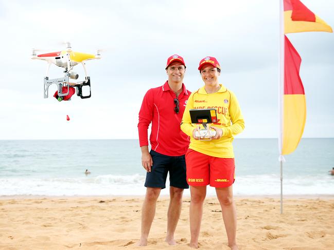 Drones, will be an important tool for volunteer surf life savers during the upcoming swimming season. Picture: Tim Hunter.