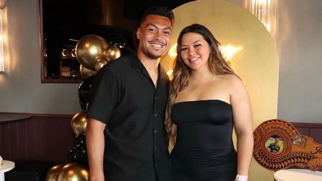 Jeremiah Nanai and Jordii-Rae Mahendrarajah at Nanai's 21st birthday. Photo: Instagram.