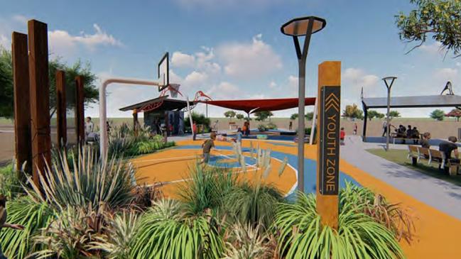 Artist's impression of the $2.7 million Myilly Point playground