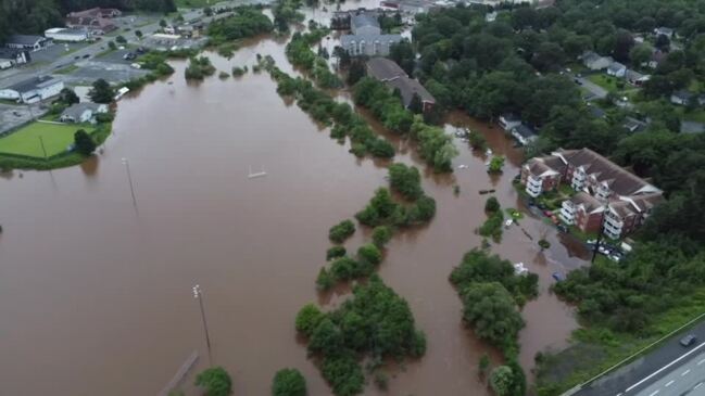 Drone footage shows flooding in Nova Scotia | news.com.au — Australia’s ...