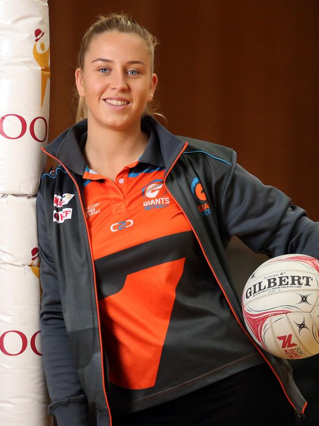 Jamie-Lee Price plays for the Giants in Super Netball.