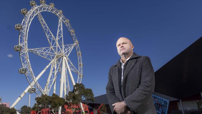 Docklands Chamber of Commerce chief executive officer Shane Wylie at the Melbourne Star Observation. Picture: Wayne Taylor