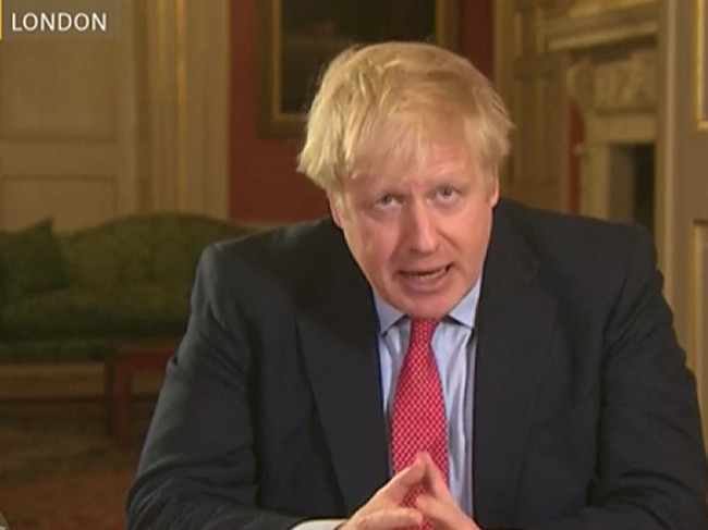 In an address to the nation, Boris Johnson put Britain into lockdown. Picture: ABC