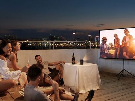 Projector on rooftop. Picture: Officeworks.