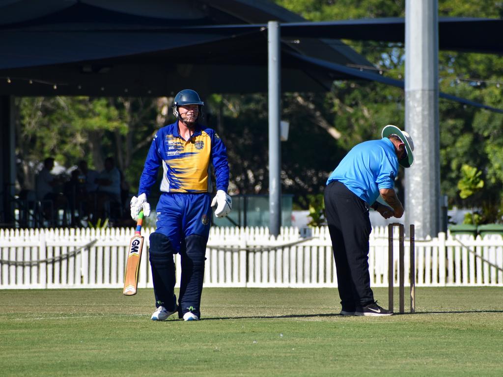 Jack Spence for Souths Sharks against Walkerston Cricket Club