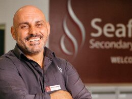 Seaford Secondary College principal Harry Stassinopoulos