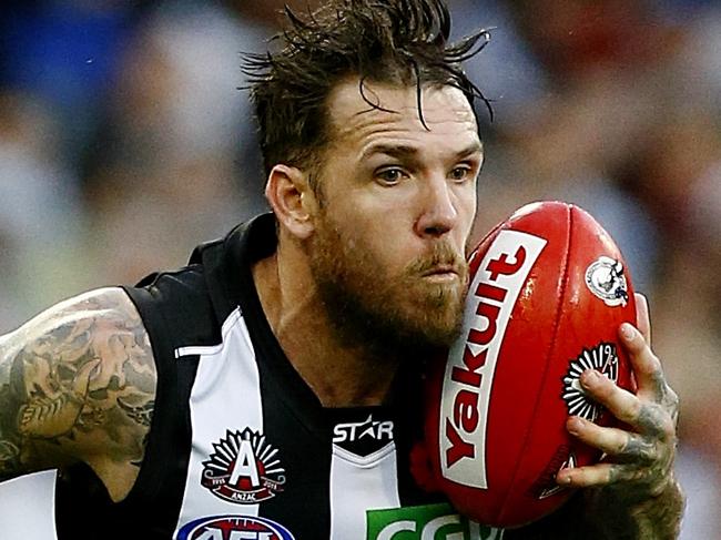 Essendon v Collingwood Dane Swan & Travis Colyer Fourth term Picture:Wayne Ludbey