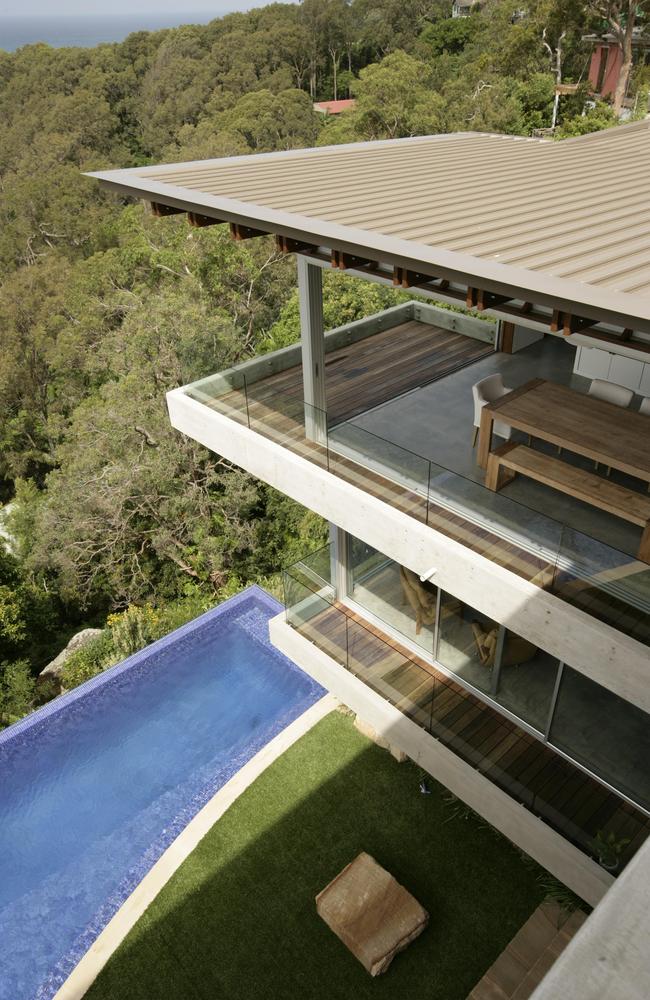 Home designed by architect Richard Cole at Bilgola Plateau on Sydney's Northern Beaches.