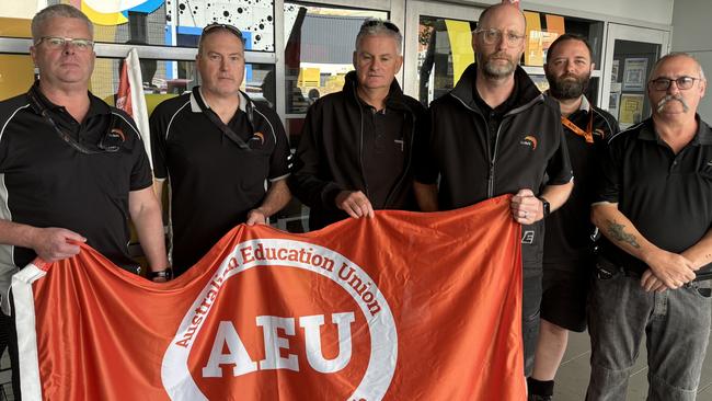 TasTAFE automotive teachers from the Hobart campus. Picture: Simon McGuire.