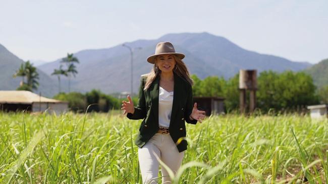 Renee Straguszi, sales agent for Cutter's Rise residential development, grew up on the family land near Gordonvale. Picture: Supplied.