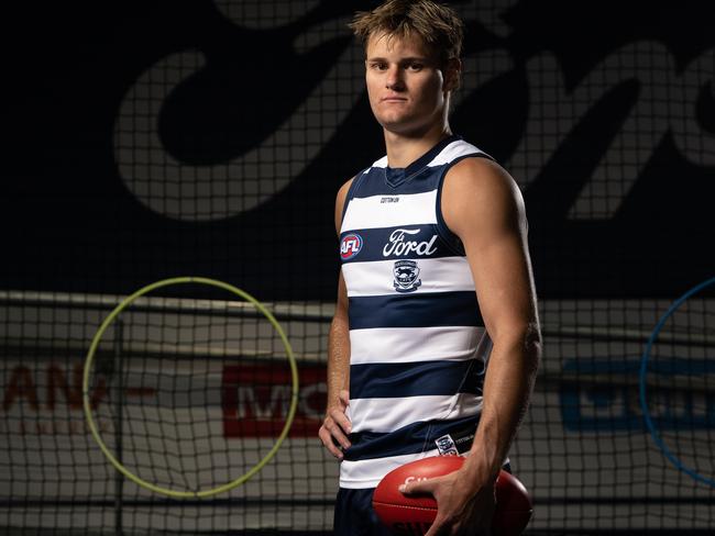 06-02-2024 Geelong Cats photo day at GMHBA stadium. Phoenix Foster. Picture: Brad Fleet