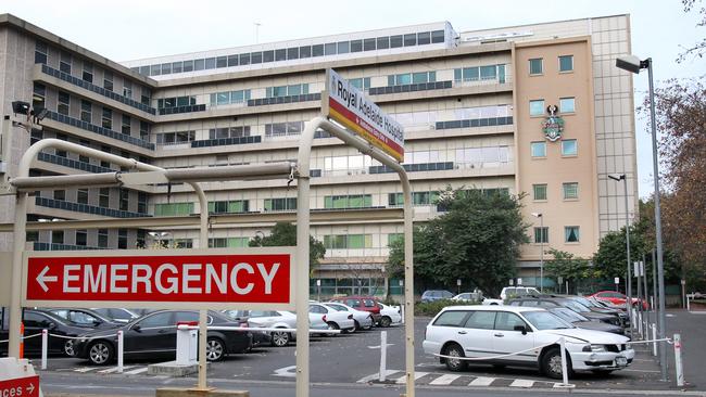 The entrance to the Royal Adelaide Hospital.