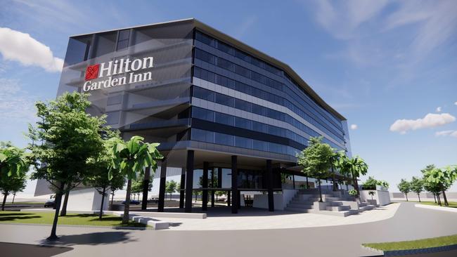 Updated artist impression for the Townsville Hilton Garden Inn. Picture: Supplied.
