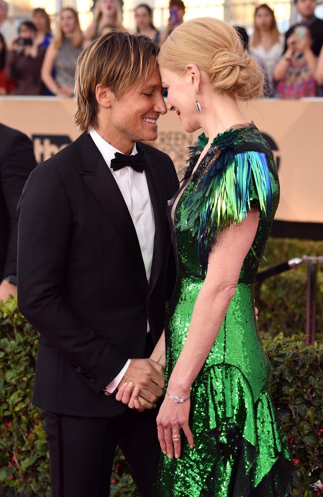 Keith Urban and Nicole Kidman attend the 23rd Annual Screen Actors Guild Awards at The Shrine Expo Hall on January 29, 2017 in Los Angeles, California. Picture: Getty