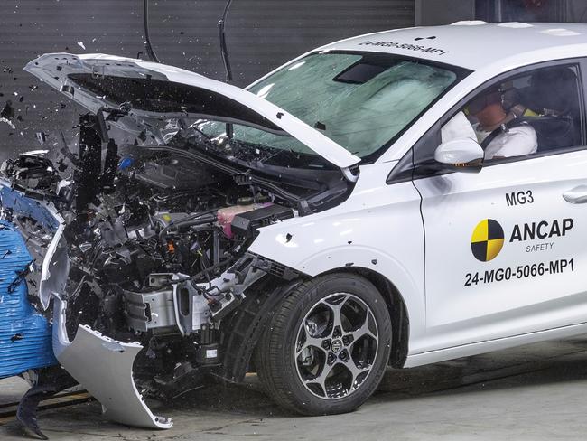 The MG3 hatchback received a three-star ANCAP safety rating. Picture: Supplied