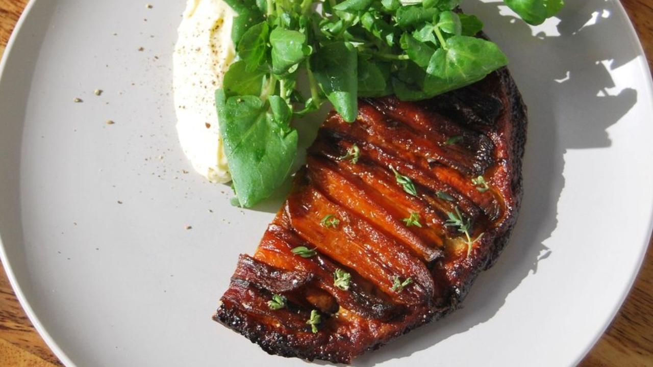 Clarence in Woolloongabba offers a two-course lunch for $45 and a three-course lunch for $55 including mains such as this carrot tarte tatin.