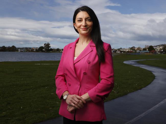 ****NO ONLINE TILL 22/9/24**** SUN TAS.  Marilena Di Florio is the Liberal candidate for Clark at the next federal election.  Picture: Nikki Davis-Jones